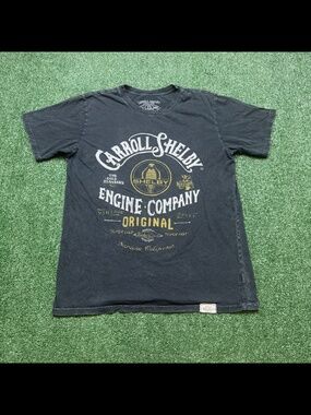 Carroll Shelby Engine Company Cobra Vintage Style Graphic T Shirt Mens L